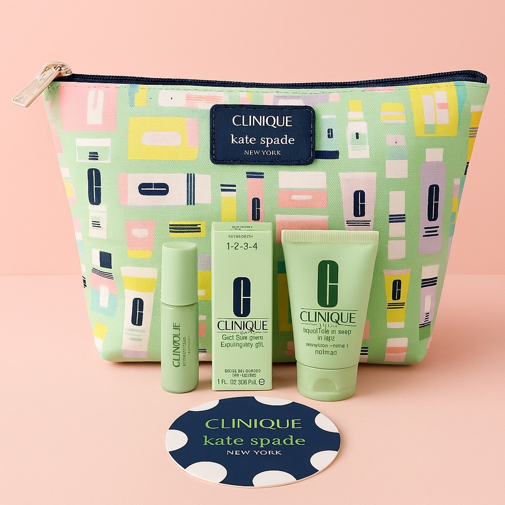 KATE SPADE Clinique Skincare Set Bag